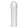 Текстурированная насадка на пенис Clear Textured Penis Enhancing Sleeve Extension - 16,5 см.