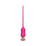 Розовый тонкий стимулятор Nipple Vibrator - 23 см.