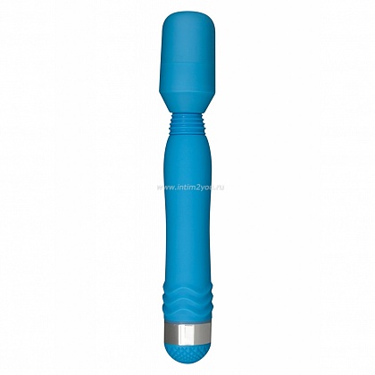 Голубой массажер FUNKY WAND MASSAGER - 20 см.