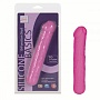 Розовый реалистичный вибратор Silicone Basics 10-Function Stud - 17,25 см.