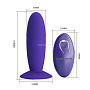 Фиолетовый анальный вибростимулятор Remote Control Vibrating Plug Youth - 11 см.