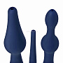 Набор из 3 универсальных насадок для анального душа Universal 3 Piece Silicone Enema Attachment Set