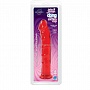 Красный фаллоимитатор Jelly Jewel Dong Ruby - 20 см.