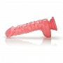 Розовый реалистичный фаллос Crystal Cote Pink  - 14,5 см.