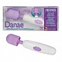 Вибромассажер Danae Ultra Powerful Hand Held Massger белый с фиолетовым