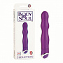 Фиолетовый волнистый вибратор Body   Soul Seduction - 18,5 см.