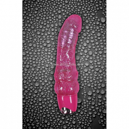 Розовый вибромассажер Starlight Gems Orion Vibrating Massager - 15,2 см.