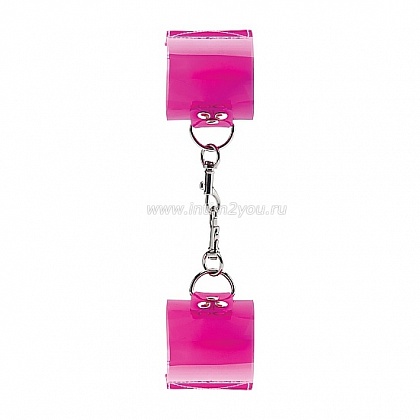 Розовые наручникиTranslucent Handcuffs with Velcro