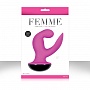 Розовый вибромассажер Femme Vibrating G Spot Rocker Pink - 13,8 см.