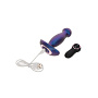 Синяя анальная вибропробка Buttocks The Wild Magn Pulse Vibrating Plug - 15 см.