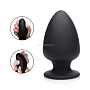 Черная мягкая анальная пробка Squeezable Large Anal Plug - 13,2 см.