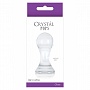 Прозрачный анальный стимулятор Crystal Pops Small из стекла