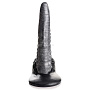 Серый фантазийный фаллоимитатор The Gargoyle Rock Hard Silicone Dildo - 23,6 см.