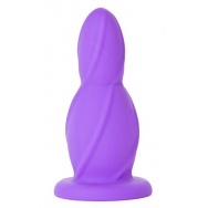 Фиолетовая анальная втулка Medium Buttplug среднего размера - 10,5 см.