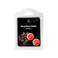 Набор из 2 шариков с массажным маслом Brazilian Balls с ароматом ягод