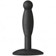 Черная анальная пробка Platinum Premium Silicone - The Minis - Smooth Medium - Black M