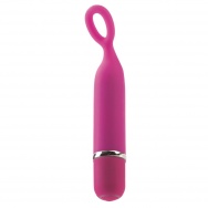 Вибромассажер Lia Mini-Massager Collection - Pleasure “O” из силикона розовый