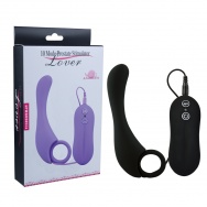 Чёрный вибростимулятор простаты Prostate Stimulator-Lover - 13 см.