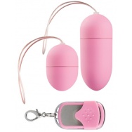 Розовые виброяйца Vibrating egg Two-pack с пультом ДУ