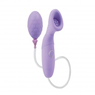 Помпа Waterproof Silicone Clitoral Pump Collection Thea с вибрацией фиолетовая