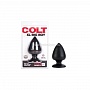 Анальная пробка COLT XL BIG BOY - BLACK из силикона черная