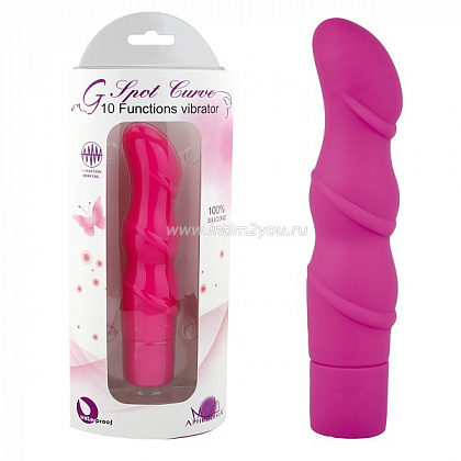 Фиолетовый рельефный вибратор G Spot Curve