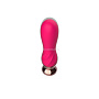 Розовый мини-вибратор Mini Vibrator с пультом ДУ - 12,5 см.