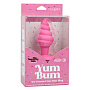 Розовая анальная пробка в виде мороженого Yum Bum Ice Cream Cone Butt Plug - 9,5 см.