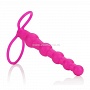 Страпон на пенис Silicone Love Rider Beaded Dual Penetrator розовый