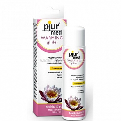 Стимулирующий лубрикант с экстрактом лотоса Pjur MED Warming glide, 100 ml