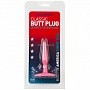 Розовая тонкая анальная пробка Butt Plug Pink Slim Small