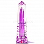 Лиловый вибромассажер Cristal 6x Amethyst, 18 см