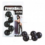 Цепочка из четырех латексных шариков Power Balls черные