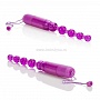 Анальная цепочка Waterproof Vibrating Pleasure Beads с вибрацией фиолетовая