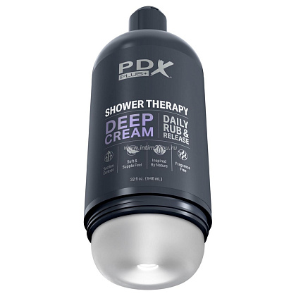 Мастурбатор в бутылке Shower Therapy Deep Cream