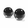 Вагинальные шарики Small Black Glass Ben-Wa Balls из стекла черные