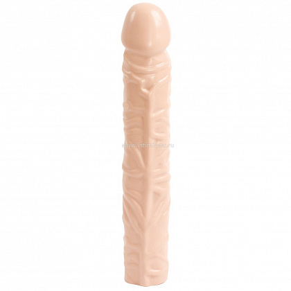 Фаллоимитатор с рельефом Quivereng Cock Sleeve - 25,4 см.