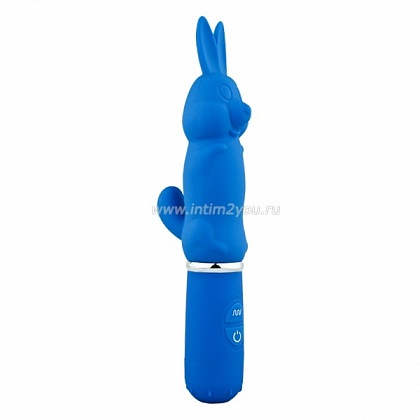 Голубой вибростимулятор в форме кролика 10 Function Rabbit