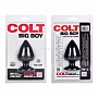 Анальная пробка  COLT BIG BOY - BLACK из силикона черная