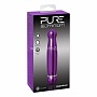 Вибромассажер PURE ALUMINIUM - PURPLE MEDIUM рельефный фиолетовый