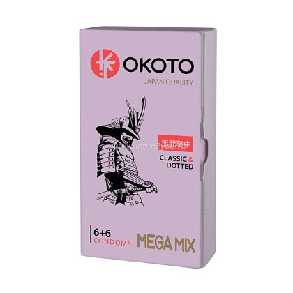 Презервативы OKOTO Mega Mix - 12 шт.