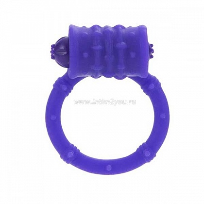 Эрекционное кольцо Posh Silicone Vibro Rings с вибрацией фиолетовое