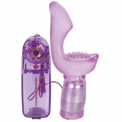 Фиолетовый вибромассажёр Vivid G-spot Tickler