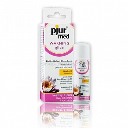 Стимулирующий лубрикант с экстрактом лотоса Pjur MED Warming glide, 30 ml