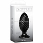 Чёрная анальная пробка Platinum Premium Silicone The Swirl  - 12,7 см.