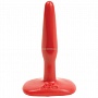 Красная анальная пробка Butt Plug Red Slim Small