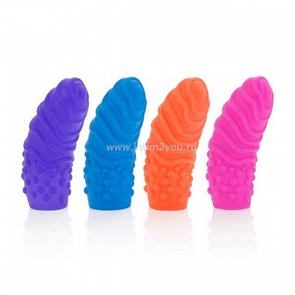 Набор Posh Silicone Finger Teasers Swirls: четыре насадки на палец из силикона