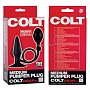 Анальная пробка-расширитель COLT MEDIUM PUMPER PLUG из силикона черная