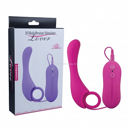 Розовый вибростимулятор простаты Prostate Stimulator-Lover - 13 см.