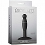 Черная анальная пробка Platinum Premium Silicone - The Minis - Smooth Medium - Black M